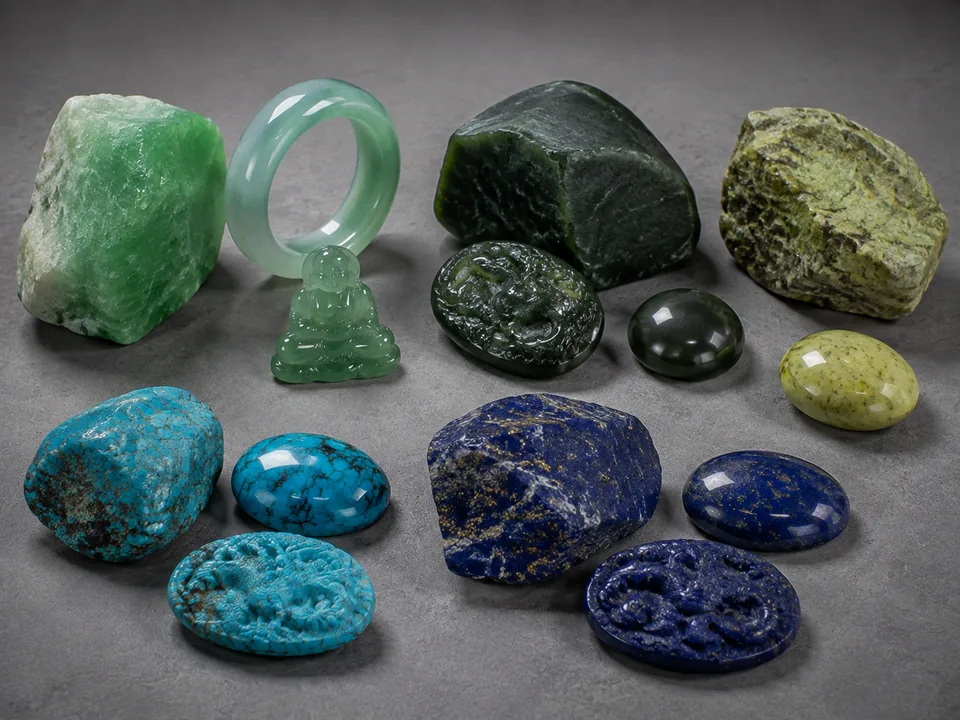 Jade & Ornamental Stones mineral family specimens