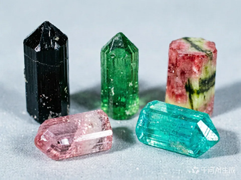 Tourmaline mineral family specimens